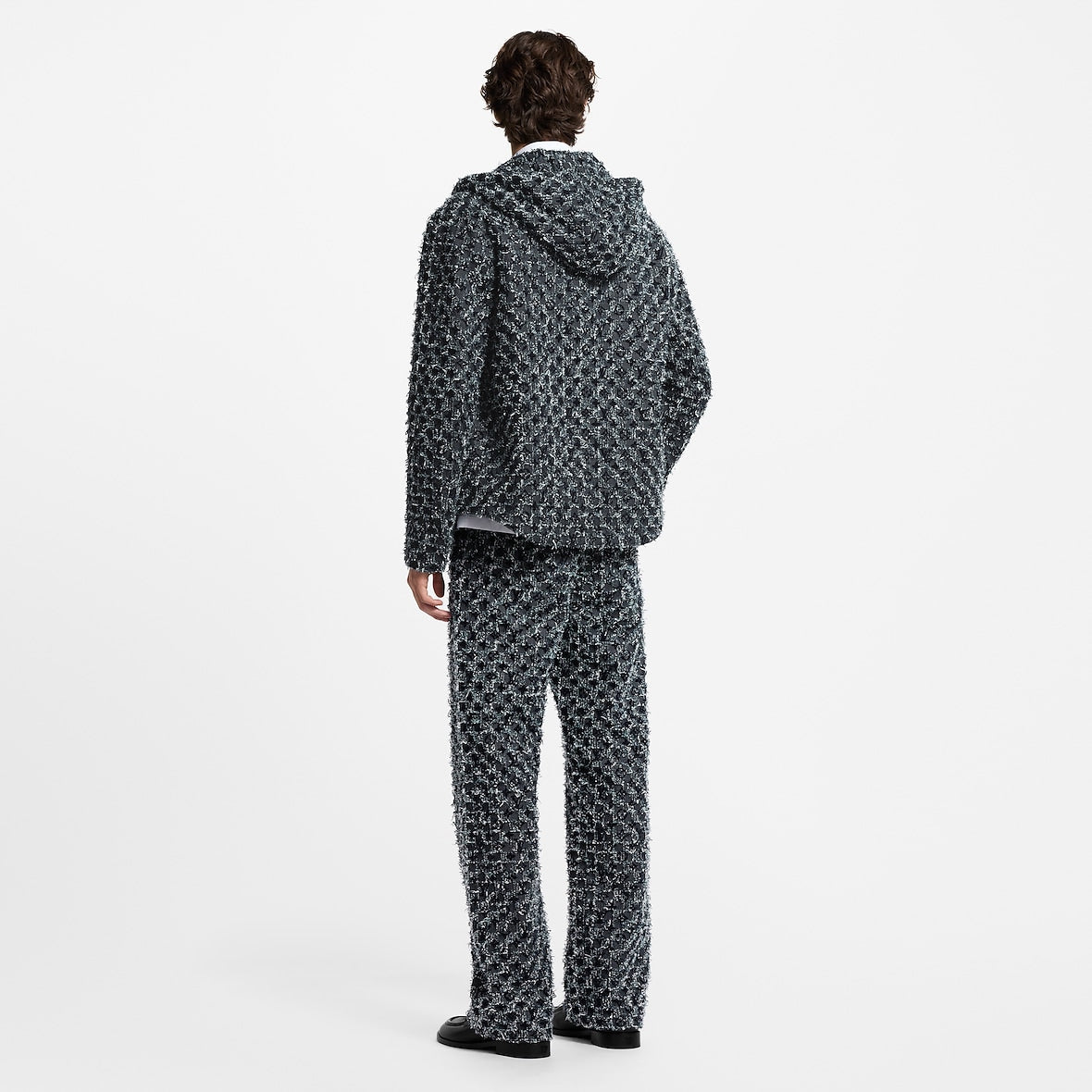 Pantalon Louis Vuitton Droit à Monogram Floqué En Denim — vue 4