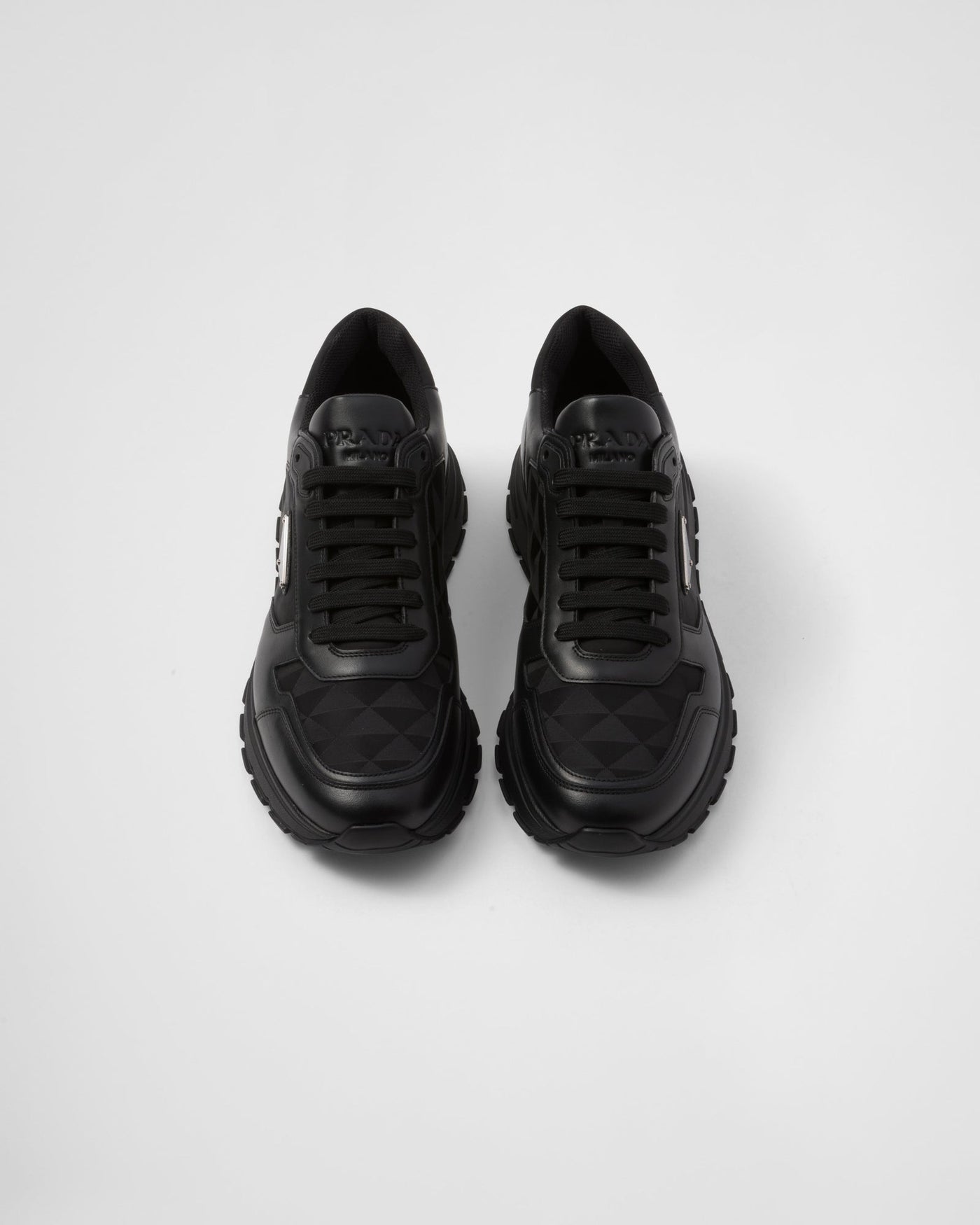 Baskets Prada Basic Noir — vue 3