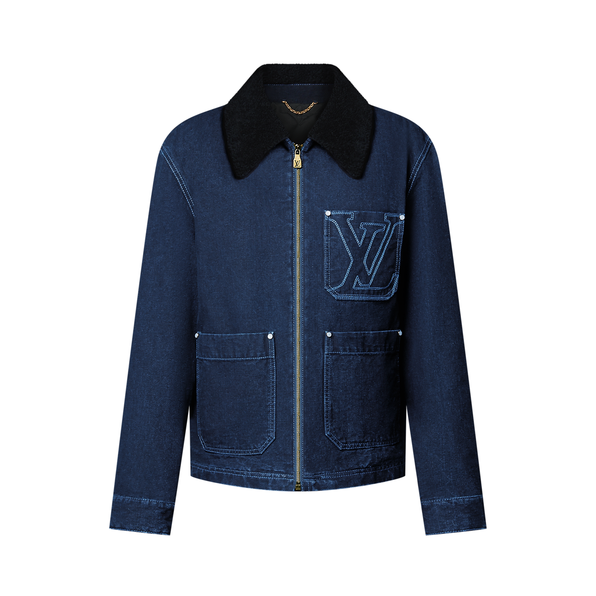 Veste Louis Vuitton Workwear D'hiver En Denim