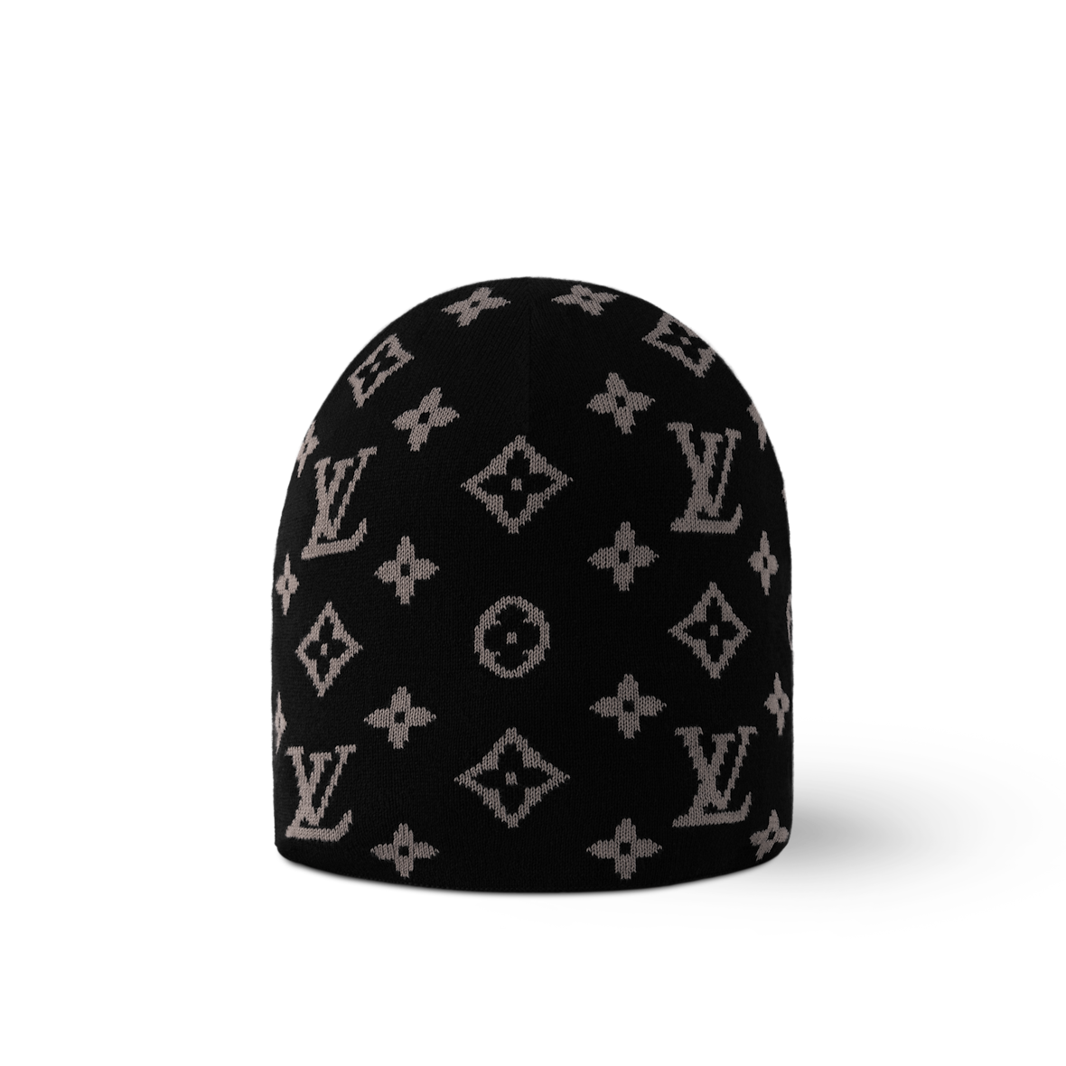 Bonnet Louis Vuitton Fit Monogram Noir — vue 4