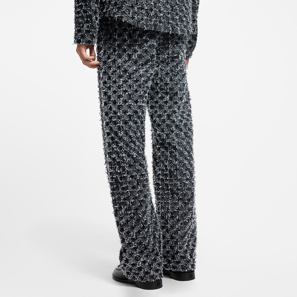 Pantalon Louis Vuitton Droit à Monogram Floqué En Denim — vue 3