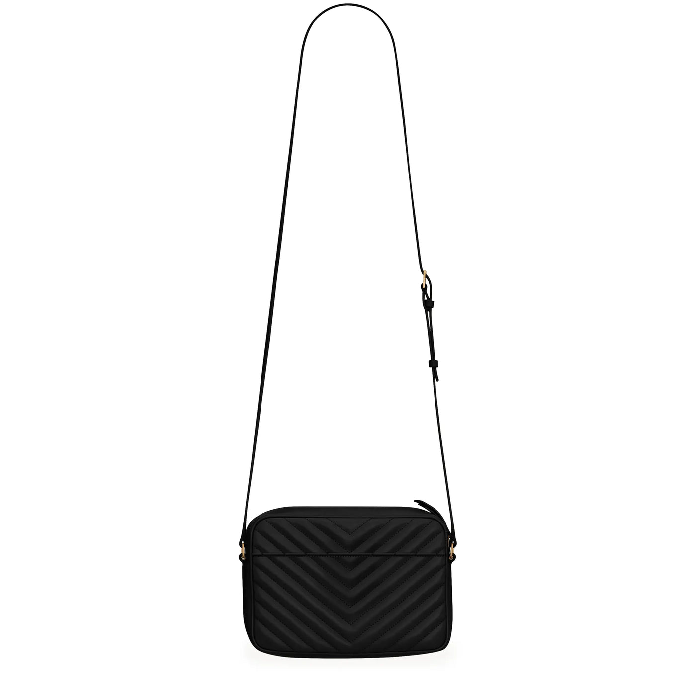 Sac Saint Laurent Quilted Leather Lou Noir Camera — vue 2
