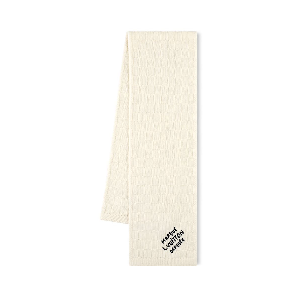 Bonnet Louis Vuitton Damier Snug Crème — vue 4