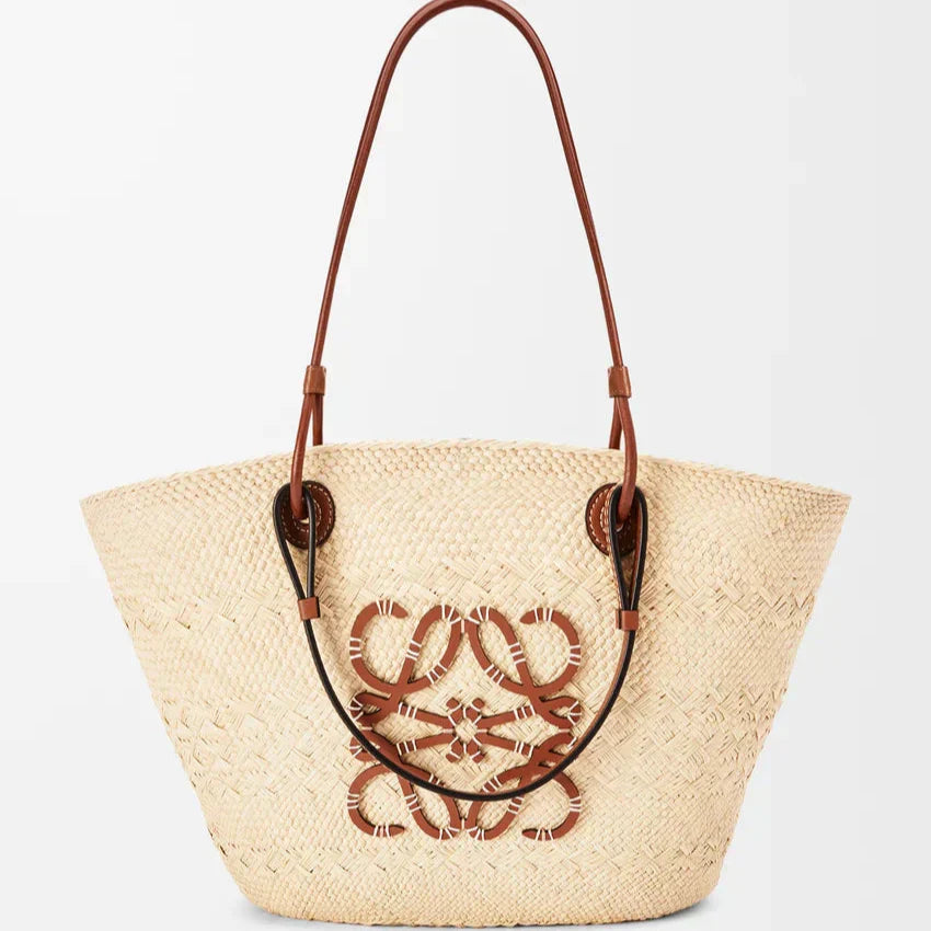 Panier Loewe Anagram Iraca Naturel (F)
