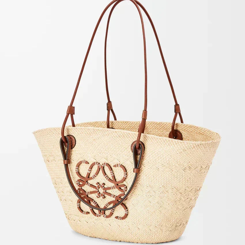 Panier Loewe Anagram Iraca Naturel (F) — vue 3