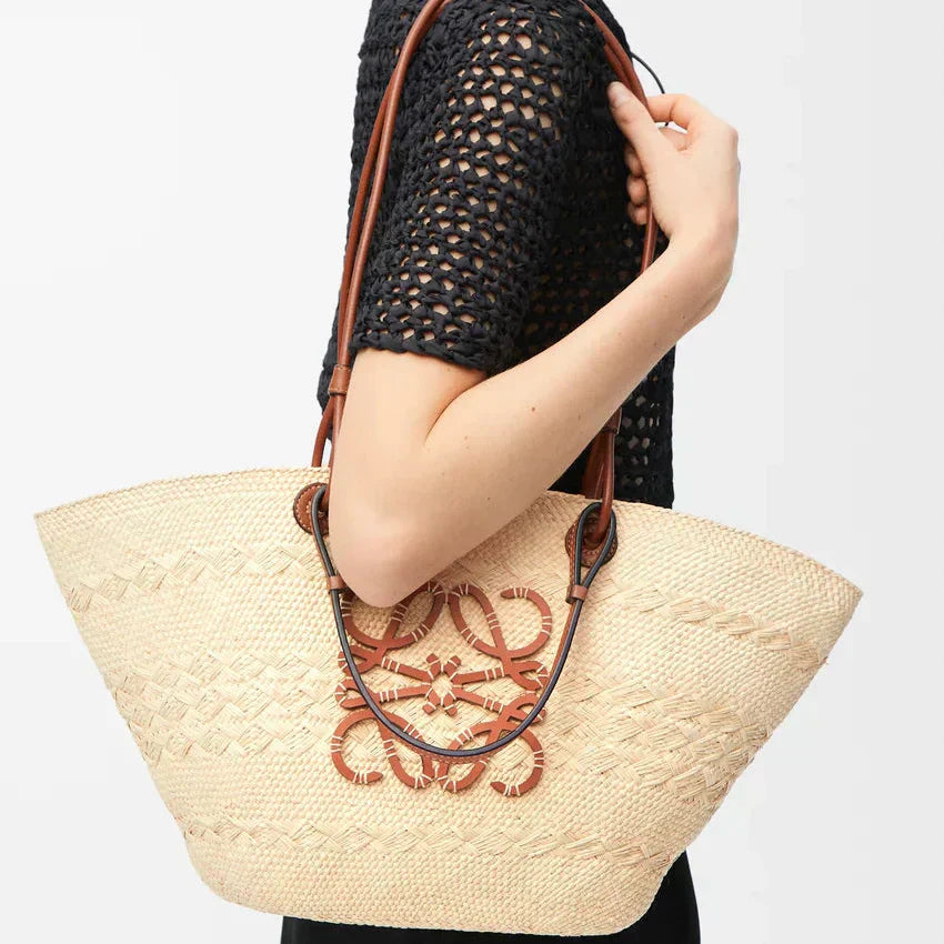 Panier Loewe Anagram Iraca Naturel (F) — vue 4