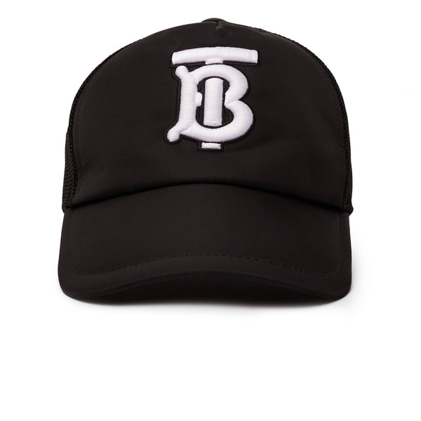 Casquette Burberry Embroidered Mesh Trucker TB Noir — alt