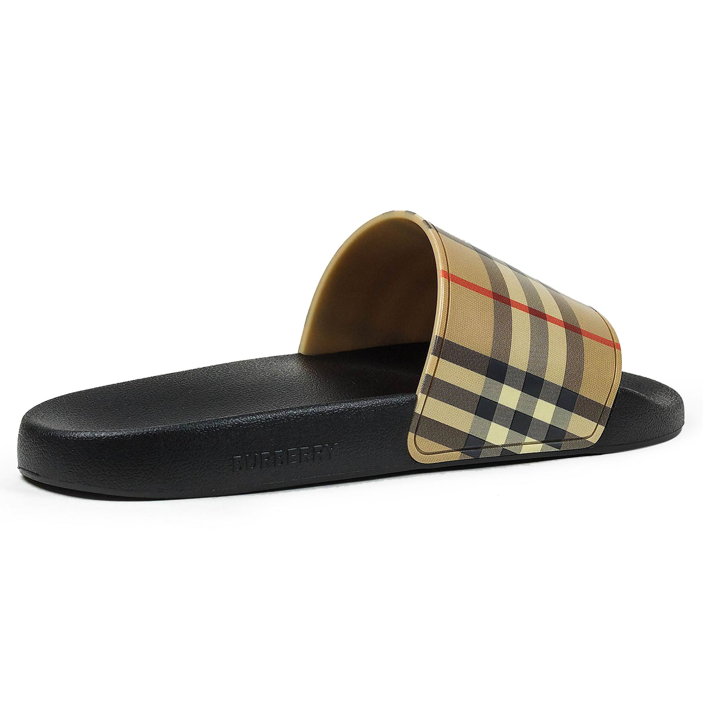Claquettes Burberry Furley Beige — vue 3