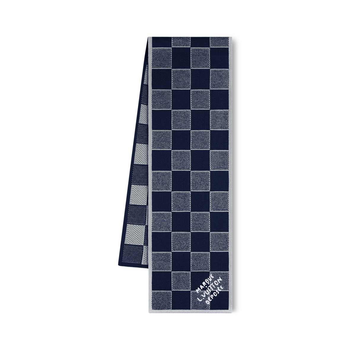 Bonnet Louis Vuitton Damier Heritage Bleu Marine — vue 5