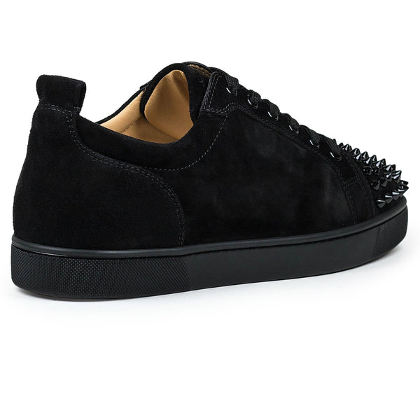 Baskets Christian Louboutin Louis Spikes Suede Noir — alt