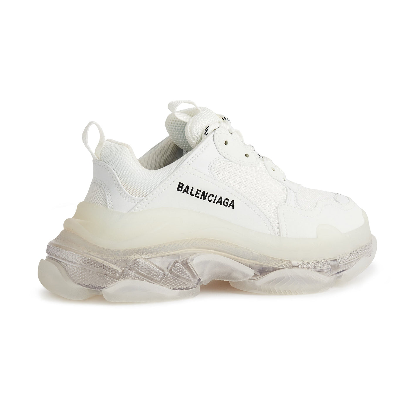 Baskets Balenciaga Triple S Polar Blanc Clear Sole — vue 3