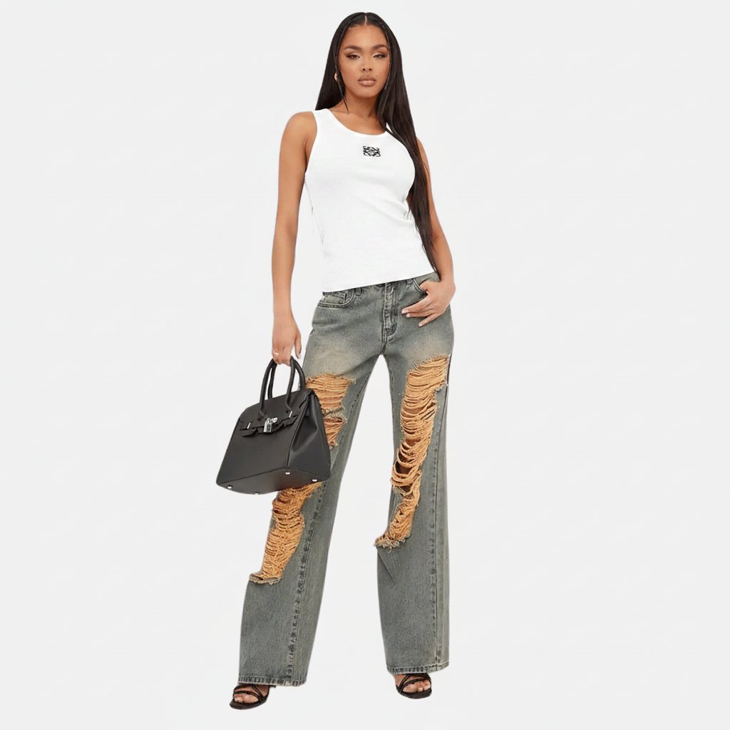 Débardeur Loewe Anagram Coton Blanc — vue 2