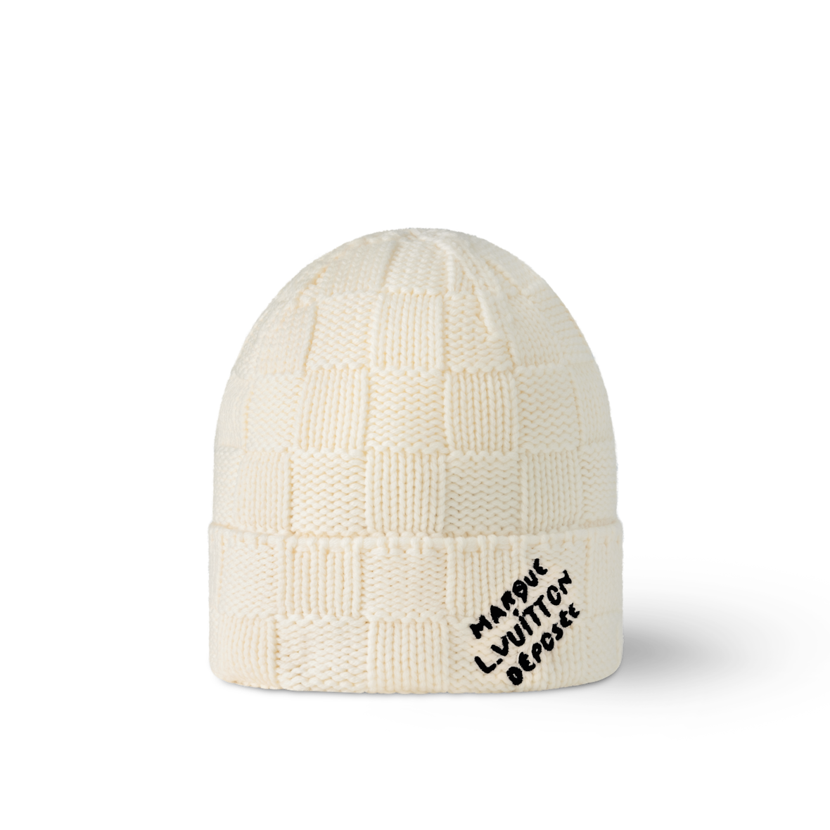 Bonnet Louis Vuitton Damier Snug Crème