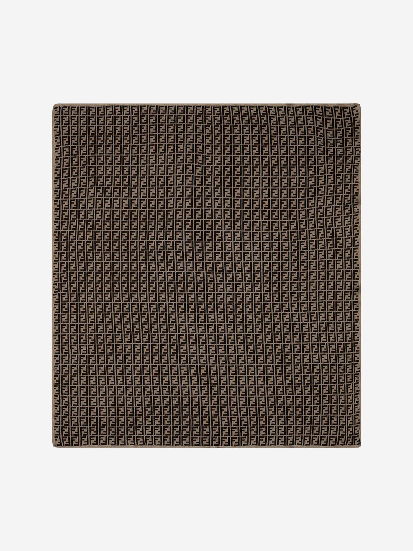 Plaid Fendi Cotton and Cashmere Marron — vue 5