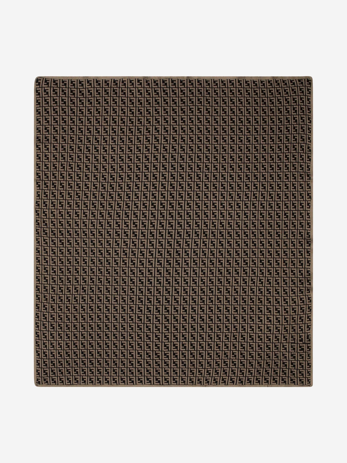 Plaid Fendi Cotton and Cashmere Marron — vue 6