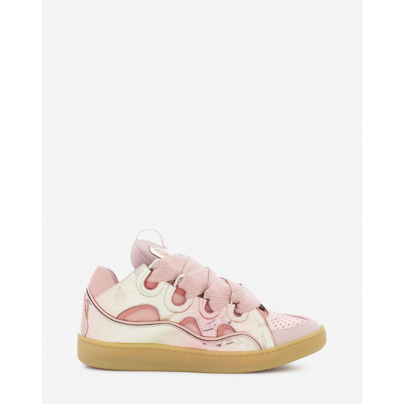 Baskets Lanvin Curb Rose Métallisé