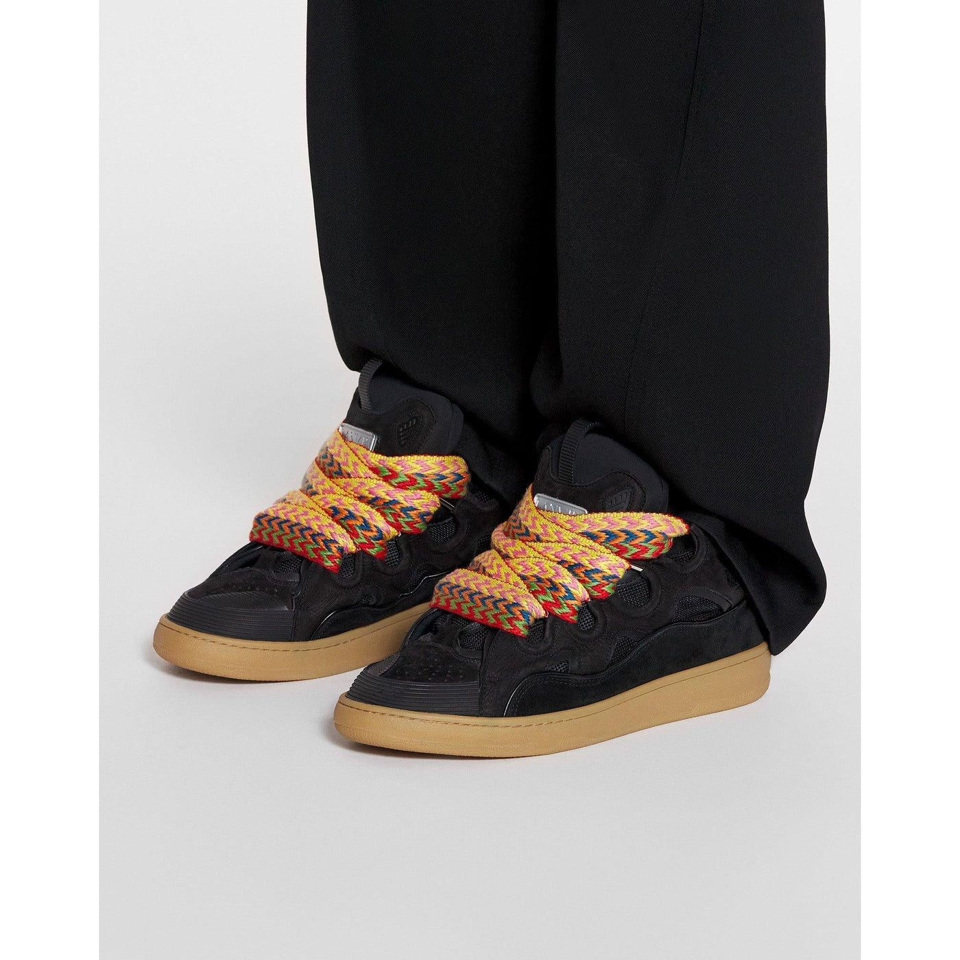 Baskets Lanvin Curb Noir Nappa — vue 6