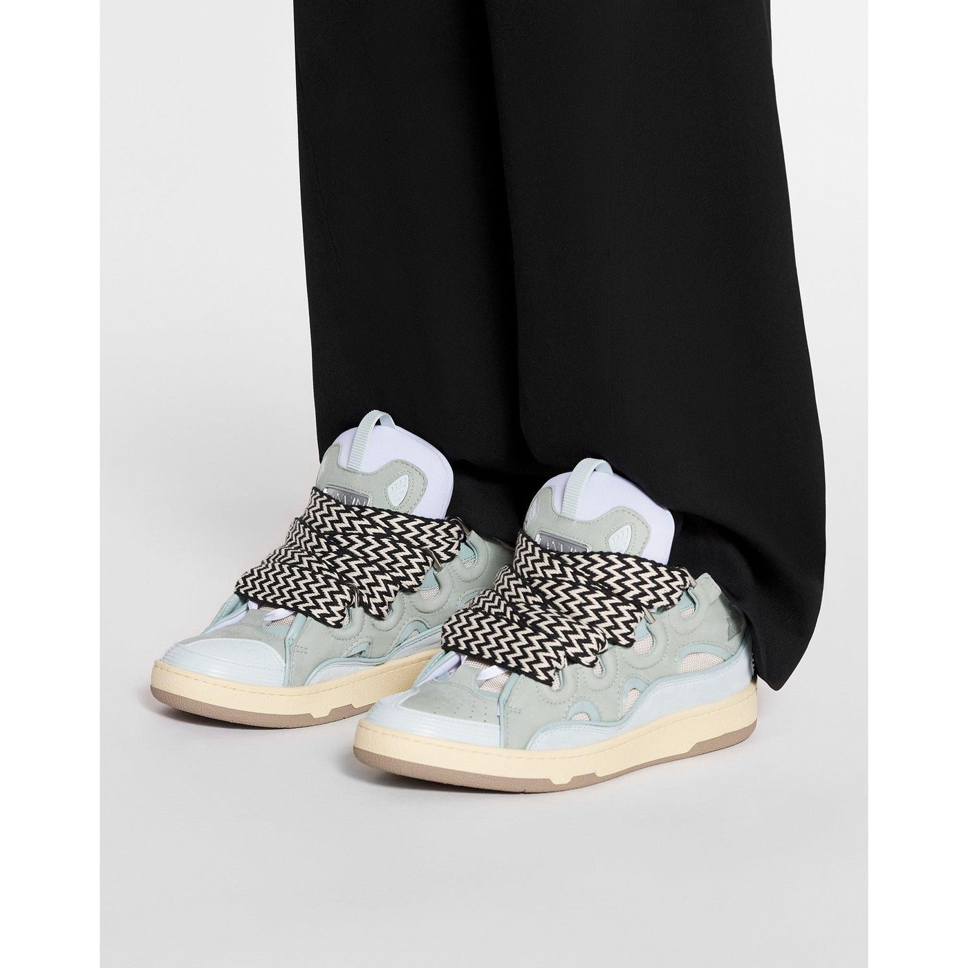 Baskets Lanvin Curb Bleu Pâle — vue 6