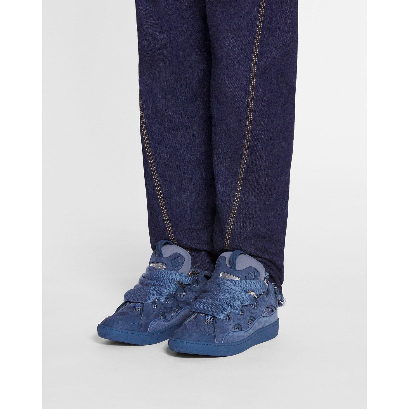 Baskets Lanvin Curb Bleu Marine — vue 6
