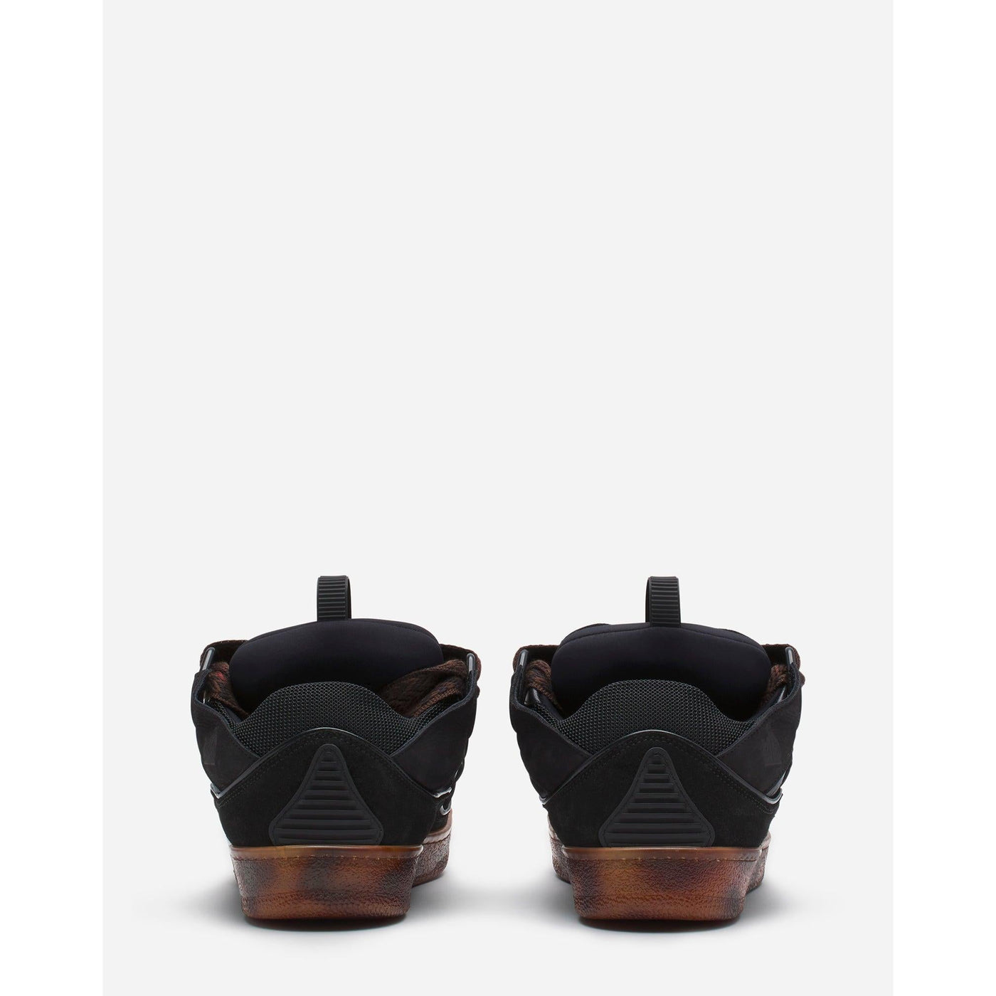 Baskets Lanvin Curb Noir et Marron — vue 4