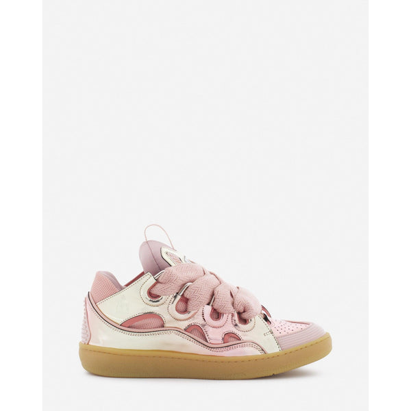 Baskets Lanvin Curb Rose Métallisé Poudré (F)