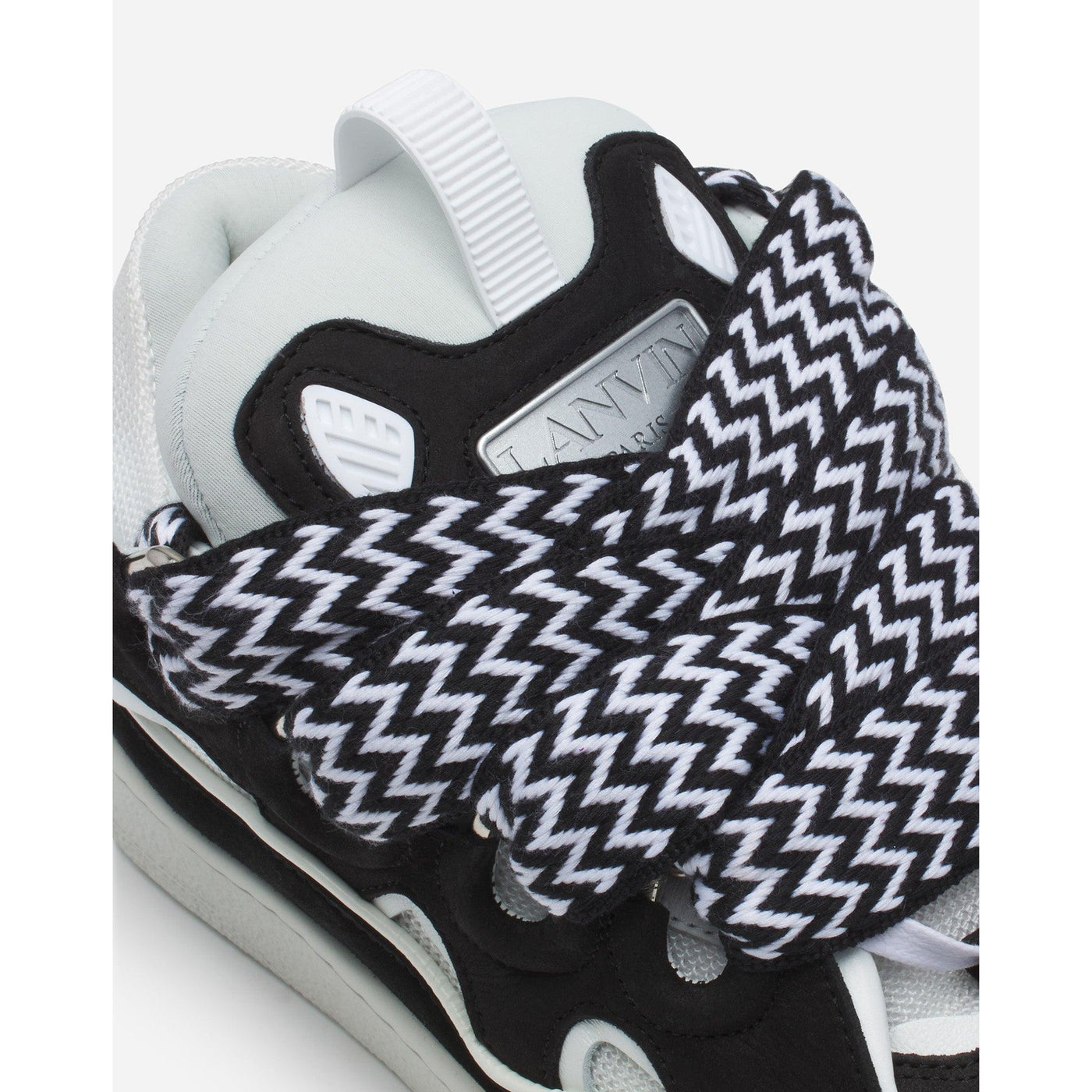 Baskets Lanvin Curb Noir/Blanc (F) — vue 5