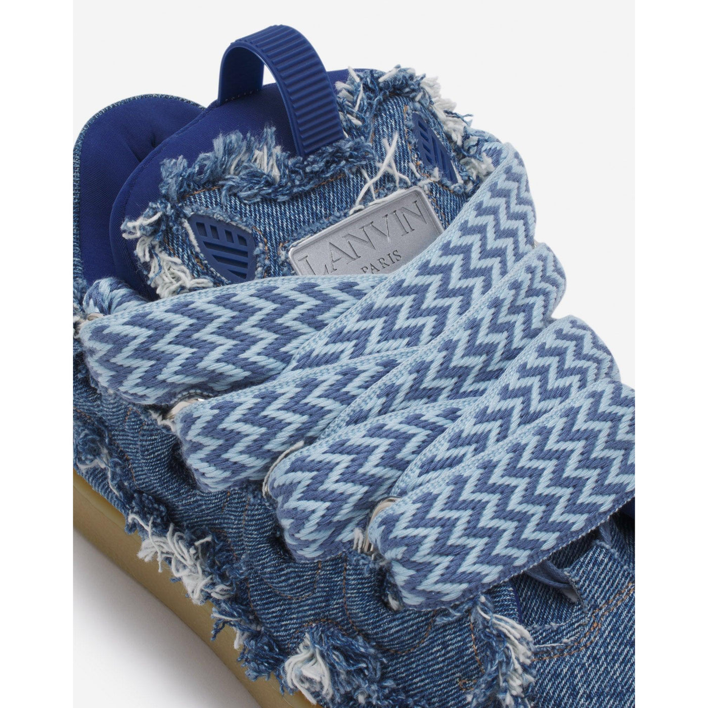 Baskets Lanvin Curb Bleu Denim (F) — vue 5