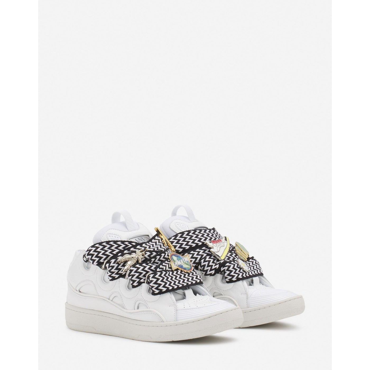 Baskets Lanvin Future Curb 3.0 Blanc/Noir (F) — vue 2
