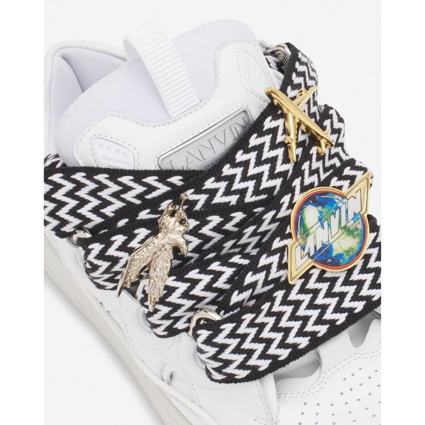 Baskets Lanvin Future Curb 3.0 Blanc/Noir (F) — vue 5