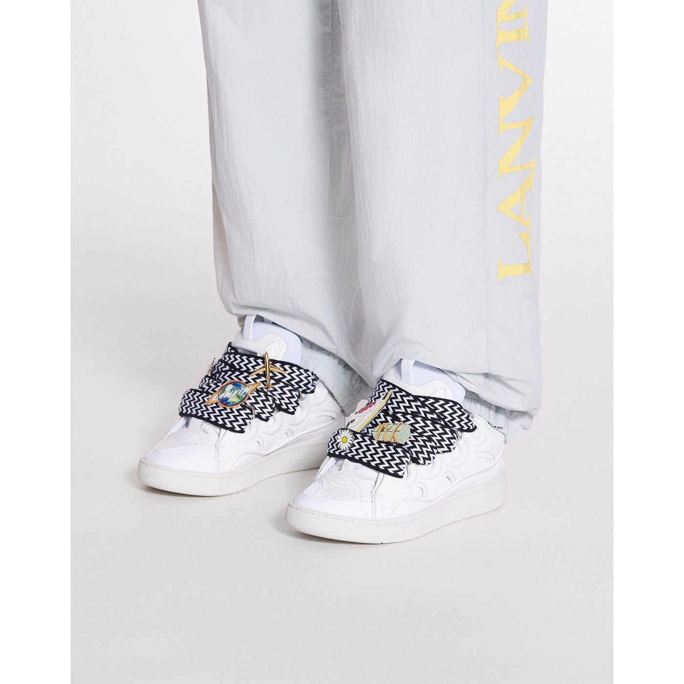 Baskets Lanvin Future Curb 3.0 Blanc/Noir (F) — vue 6
