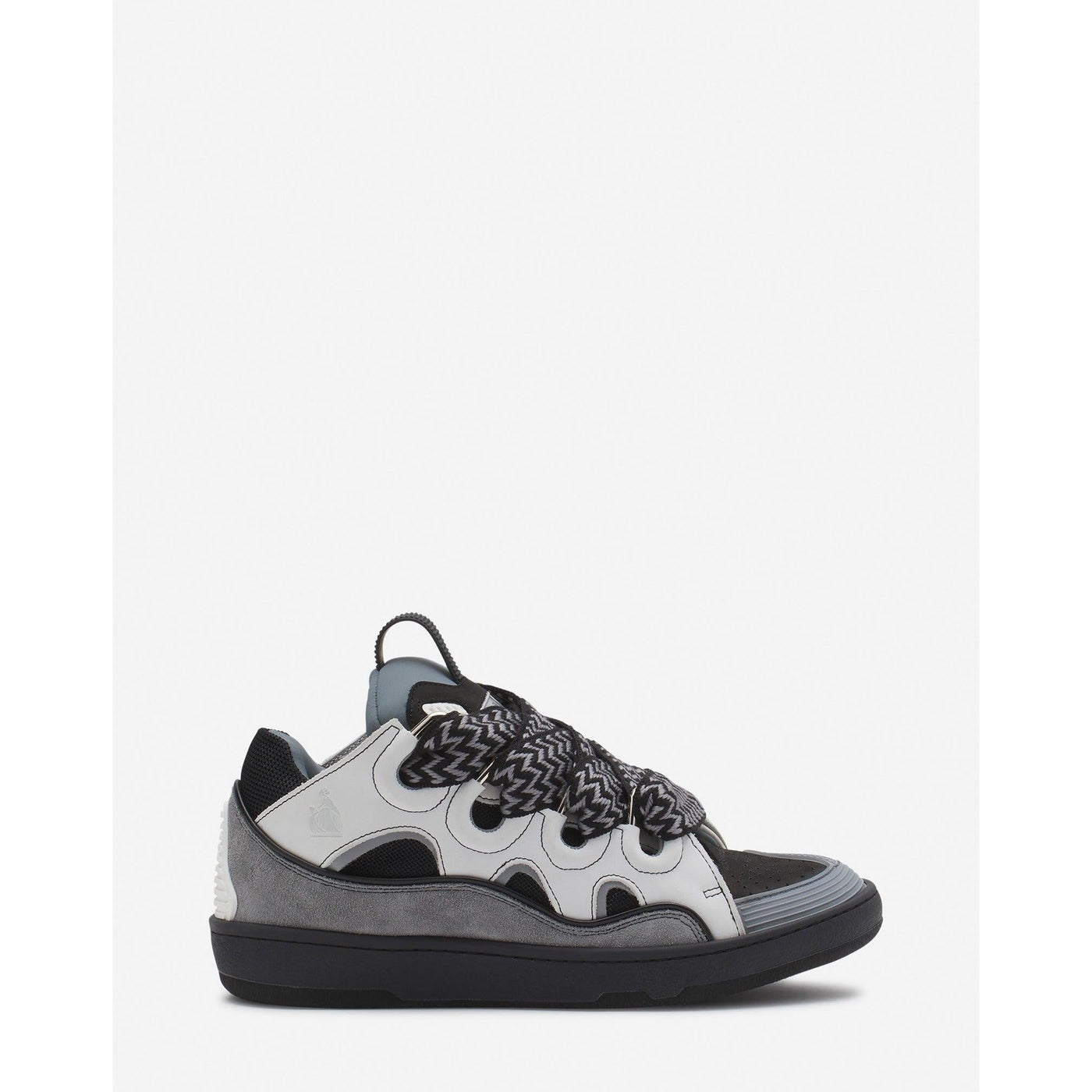 Baskets Lanvin Curb Blanc/Anthracite (F)