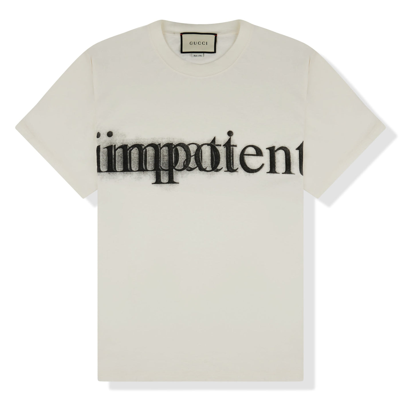T-Shirt Gucci Impotent Impatient Crème T Shirt
