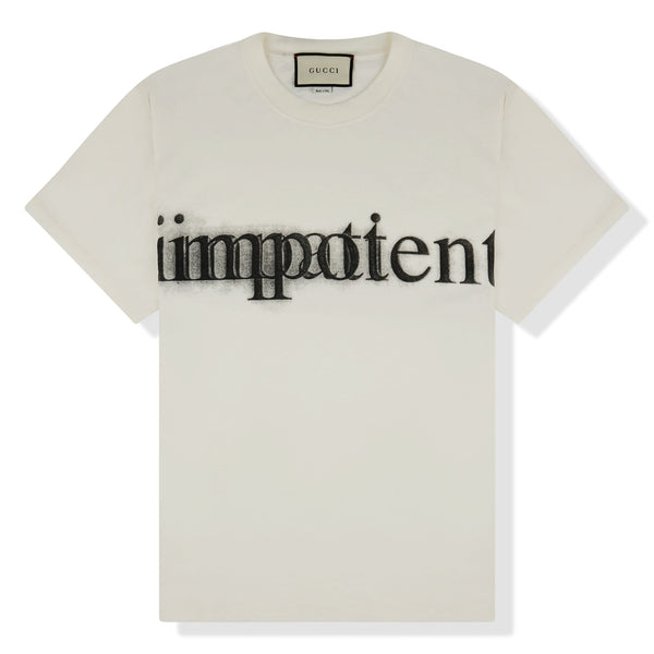 T-Shirt Gucci Impotent Impatient Crème T Shirt