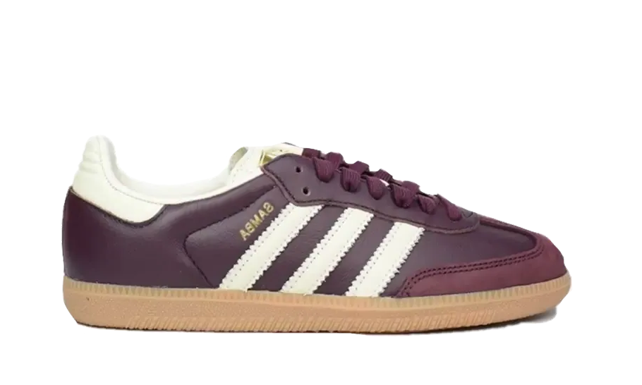 Baskets Adidas Samba Maroon Or