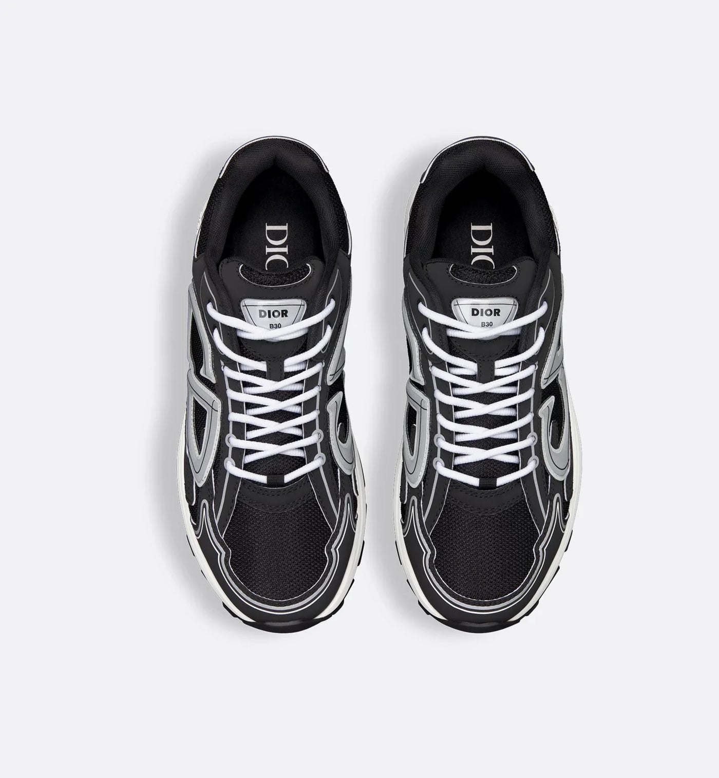 Baskets Dior B30 Noir Blanc — vue 3