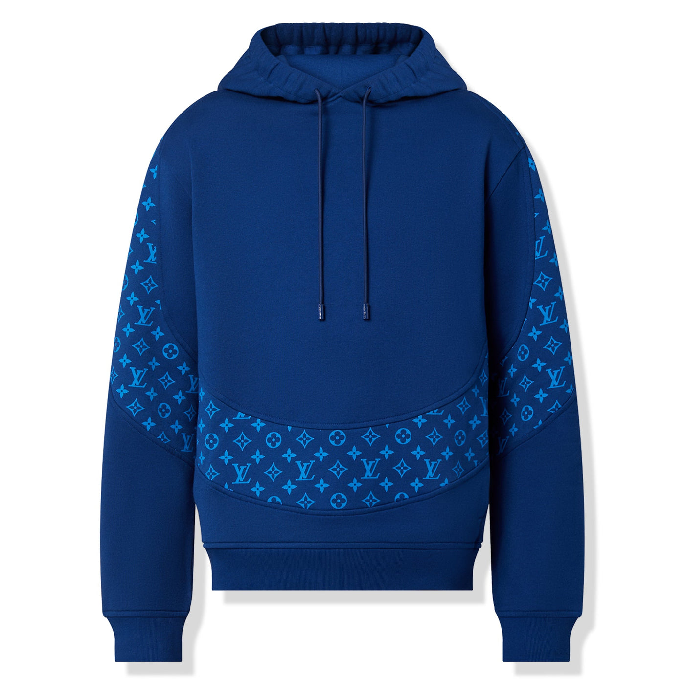 Hoodie Louis Vuitton Monogram Circle Cut Bleu