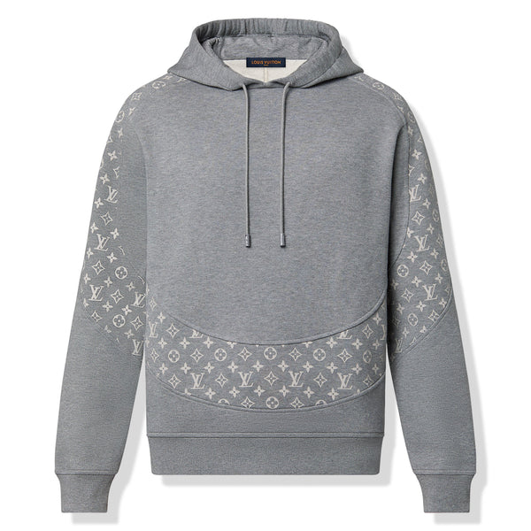 Hoodie Louis Vuitton Monogram Circle Cut Gris
