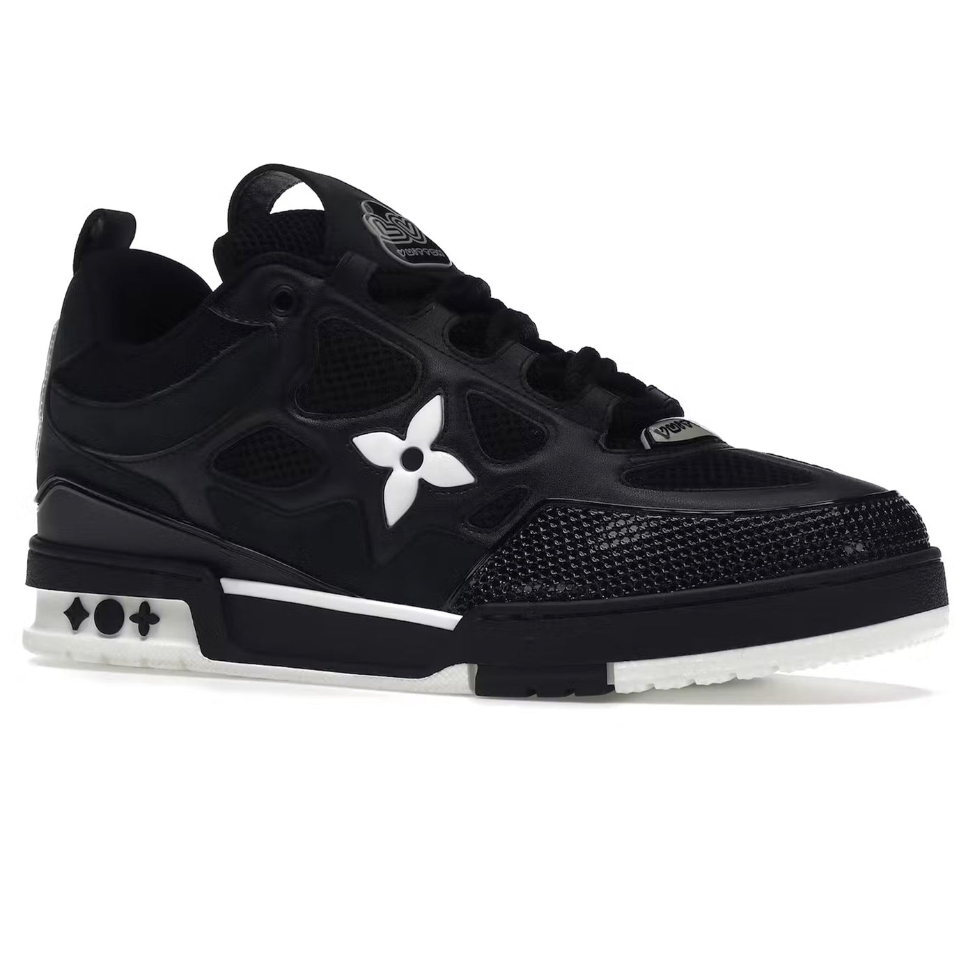 Baskets Louis Vuitton Skate Noir Blanc — vue 2