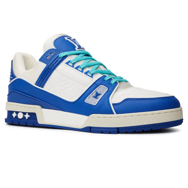 Baskets Louis Vuitton Trainer Blanc Bleu — alt