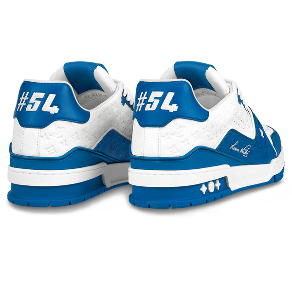 Baskets Louis Vuitton Trainer '54' Blanc Bleu — alt