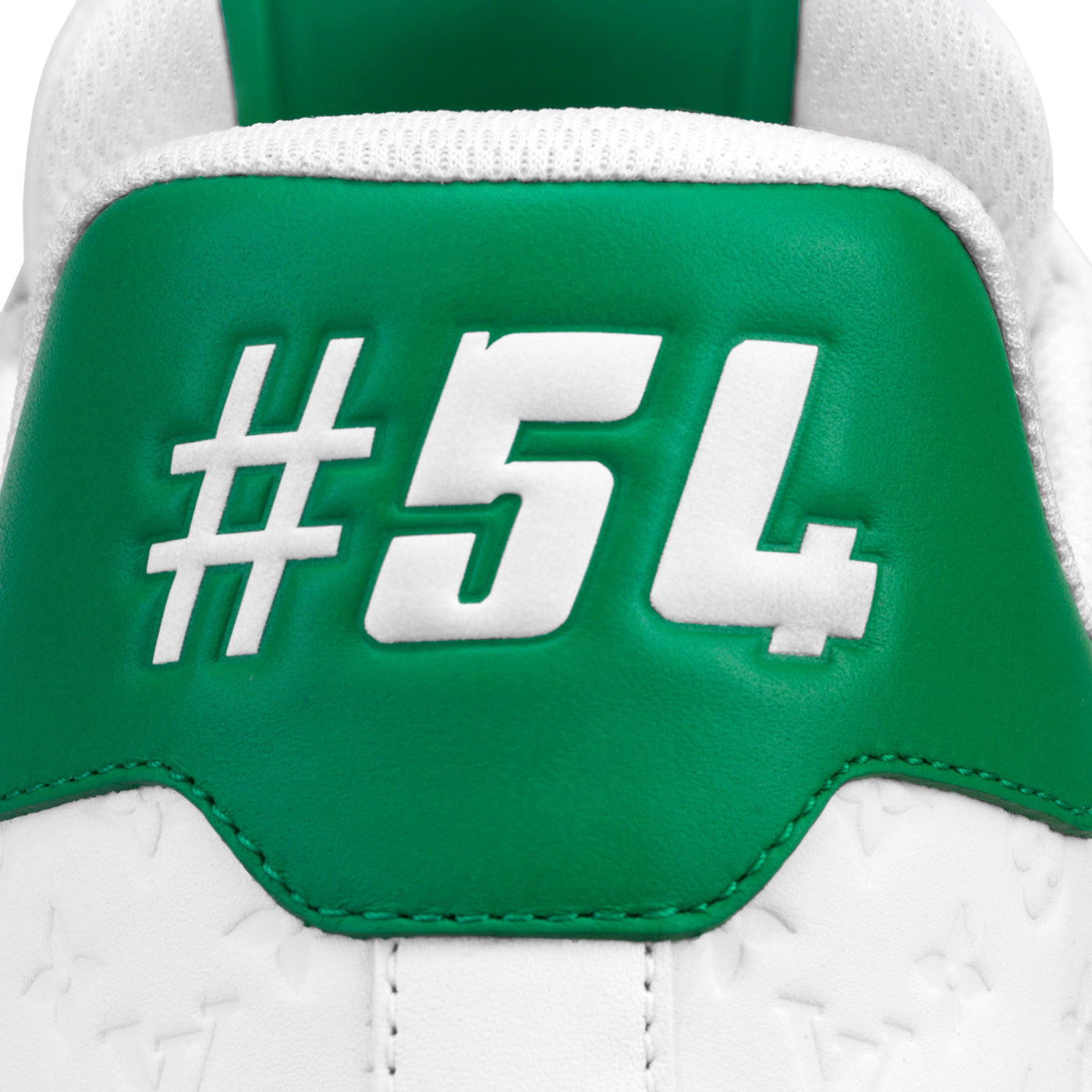 Baskets Louis Vuitton Trainer '54' Blanc Vert — vue 4