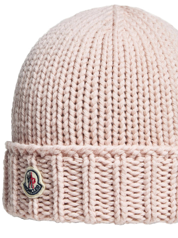Bonnet Moncler Wool Knit Rose