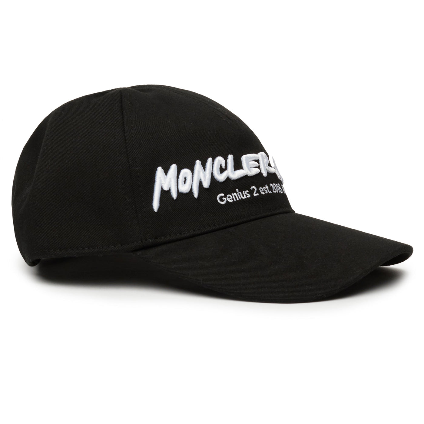 Casquette Moncler Genius 2 1952 Embroidered Noir Blanc — vue 2