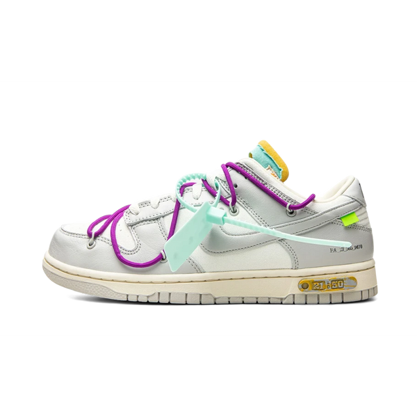 Baskets Off-White Nike Dunk Low "The 50" Lot 21