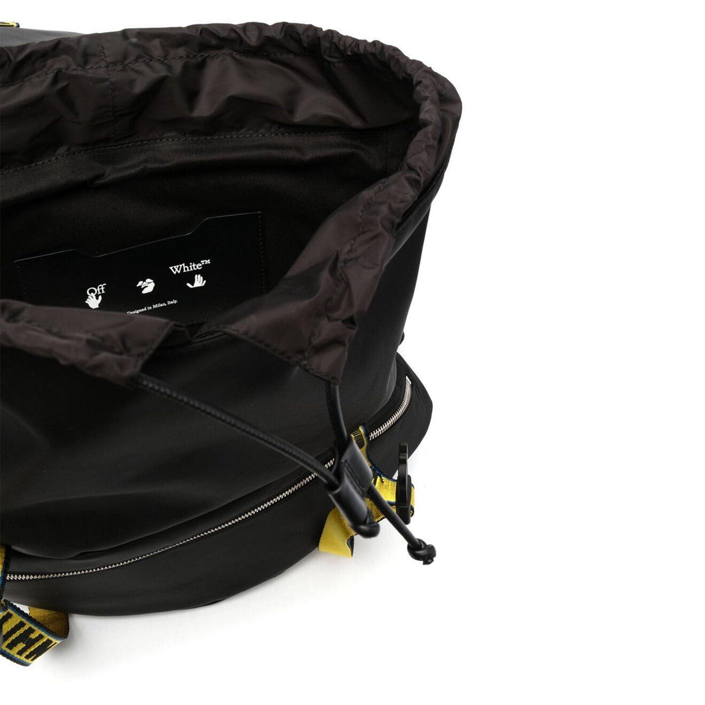 Sac à dos Off-White Industrial Logo Noir Jaune — vue 3