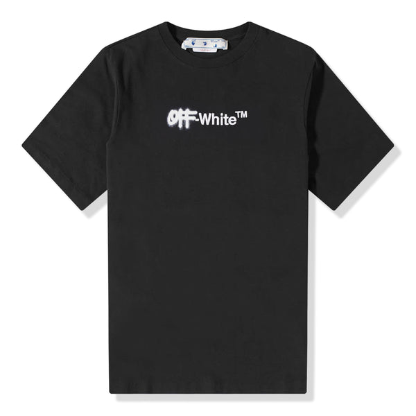T-Shirt Off-White Spray Helvetica Skate Noir T Shirt