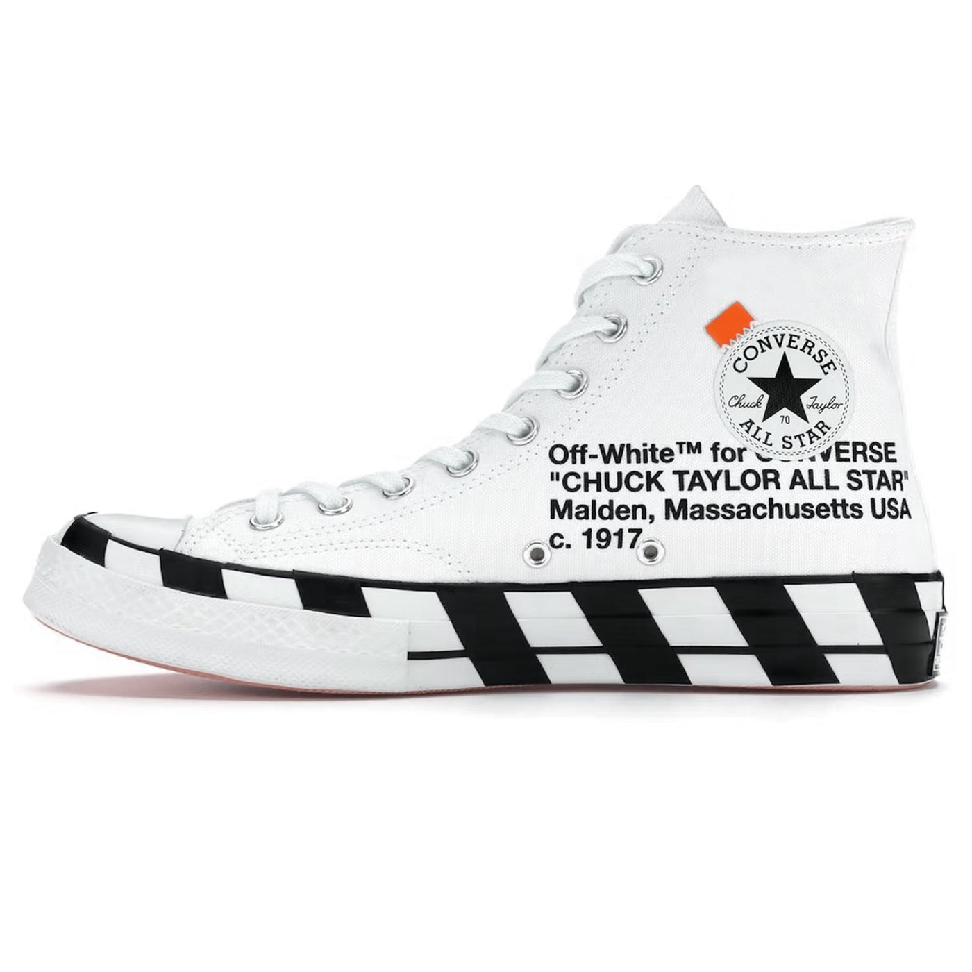 Baskets Converse × Chuck Taylor All Star 70 Stripe Blanc — vue 4