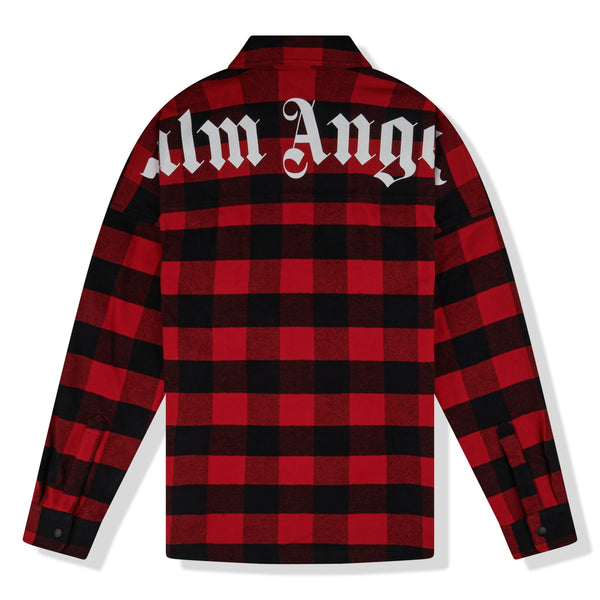 Chemise Palm Angels Check Flannel Rouge Shirt
