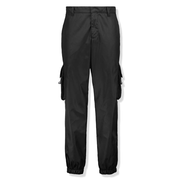 Pantalon Prada Re Nylon Cuffed Noir Cargo