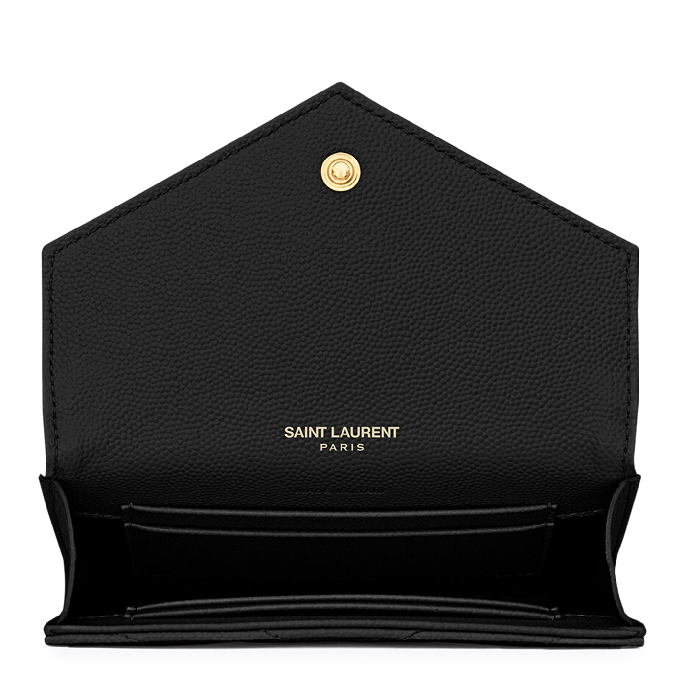 Portefeuille Saint Laurent Cassandre Matelasse Small Noir Envelope — vue 2